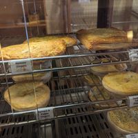 Savoury pies at Himalaya Bakery and Cafe in Daylesford