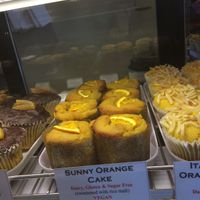 Vegan orange cake at Himalaya Bakery and Cafe in Daylesford