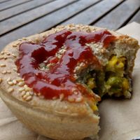 Veggie Pie at Himalaya Bakery and Cafe in Daylesford