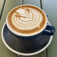 Flat white with oat milk (other plant milks available)  at LuLu in Barcelona