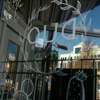 Window at Duo Cafe in Moncton