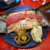 Veggie tamal at Colorado Cantina Express in Madrid