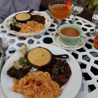 Cute spread at Fog Eater Cafe in Mendocino