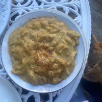 Cajun Mac and cheese at Fog Eater Cafe in Mendocino