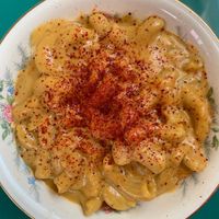 The vegan Mac was so good, I could’ve had a big bowl of it.  at Fog Eater Cafe in Mendocino