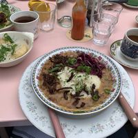   at Fog Eater Cafe in Mendocino