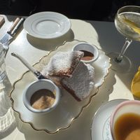   at Fog Eater Cafe in Mendocino