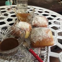 Beignets. Yum at Fog Eater Cafe in Mendocino