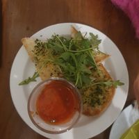 Garlic bread at Pasta Factory in Galway