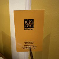   at Pasta Factory in Galway