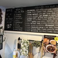 menu  at Pasta Factory in Galway