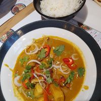 Tofu raisukaree at Wagamama in Milan