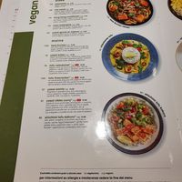 Menu at Wagamama in Milan