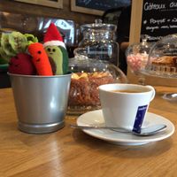 Cute veggie friends that appeared the other day. at Wild Beets Kitchen in Les Gets