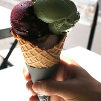 Pistachio/Blueberr/Almond (all vegan) at Impronta in Paris