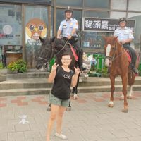 淡水騎警隊蒞臨加油打氣! at Coolife Owl 貓頭鷹藝品蔬食館 - Māotóuyīng in New Taipei City