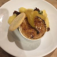 Vegan brûléed rice pudding with homemade shortbread  at The Warren in Carmarthen
