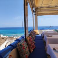 Terrace with great views at Crown of India in Altea