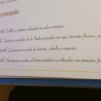 Vegan options at Crown of India in Altea