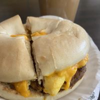 Their Grateful Egg.. sausage, egg, & cheese   at Andy Pepper's in Oley