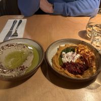 Hummus and sweet potato dip  at Kiln in Newcastle Upon Tyne