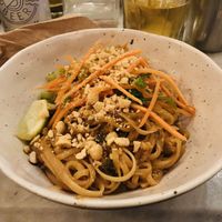 Very delicious spicy pad Thai !   at The Butcher's Daughter in Brooklyn