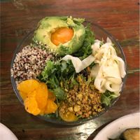 Avocado quinoa salad at Kid Cashew in Charlotte