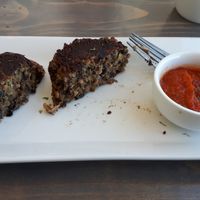 Lentil mushroom appetizer. at Norton's Cove Cafe  in Brookfield