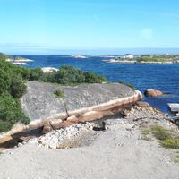 Ocean view from Norton's Cove cafe.  at Norton's Cove Cafe  in Brookfield