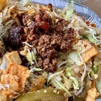 Salad with vegan haggis   at FreshMex in Aberdeen