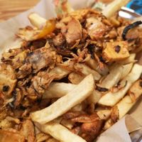 Loaded fries with BBQ pulled jackfruit at FreshMex in Aberdeen