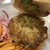 Veggie patty   at Roadhouse Grill in Park City