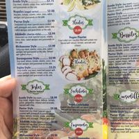 Menu at El Michoacano Ice Cream and Mexican Food in Des Moines