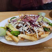 Vegan deluxe fries    at El Michoacano Ice Cream and Mexican Food in Des Moines