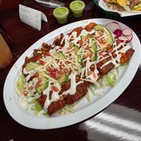 Vegan enchiladas at El Michoacano Ice Cream and Mexican Food in Des Moines