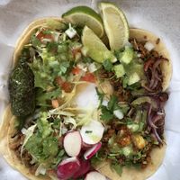 Vegan tacos at El Michoacano Ice Cream and Mexican Food in Des Moines
