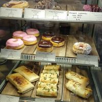 Food cabinet at Catnap Cafe in Christchurch