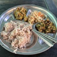More yum food  at Santi Asoke Temple Community in Bangkok