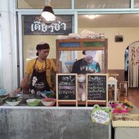 Noodle stall at Santi Asoke Temple Community in Bangkok