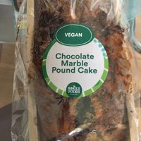 Vegan chocolate marble pound cake at Whole Foods Market in Alexandria