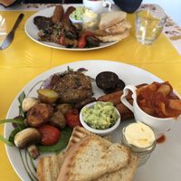 Full vegan highland breakfast at Cafe Eighty2 in Drumnadrochit