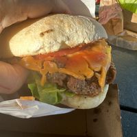 Vegan cheese burger. Meh  at Northcote Fish & Chips in Northcote