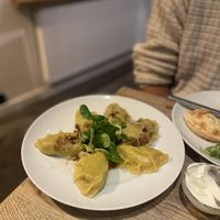 Vegan boiled pierogis  at Na Winklu in Poznan