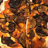 We created a GF pizza w/ Eggplant and Red Onions at Lucoli in Red Hook