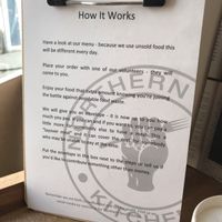 How it works  at Northern Soul Kitchen in Berwick-upon-tweed