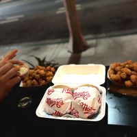 Chicken Sandwiches & Tater Tots  at Monty's Good Burger in Riverside