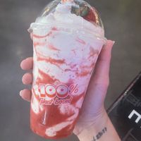 Strawberry shake- a must   at Monty's Good Burger in Riverside