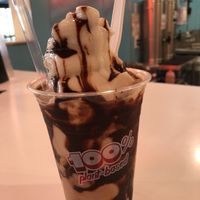 Chocolate shake... great consistency just a bit too chocolatey for me. at Monty's Good Burger in Riverside
