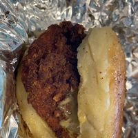 Chicken breakfast sandwich  at Pure Juicery Bar in Cary