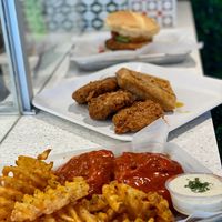 Hot "wingz" at Pure Juicery Bar in Cary